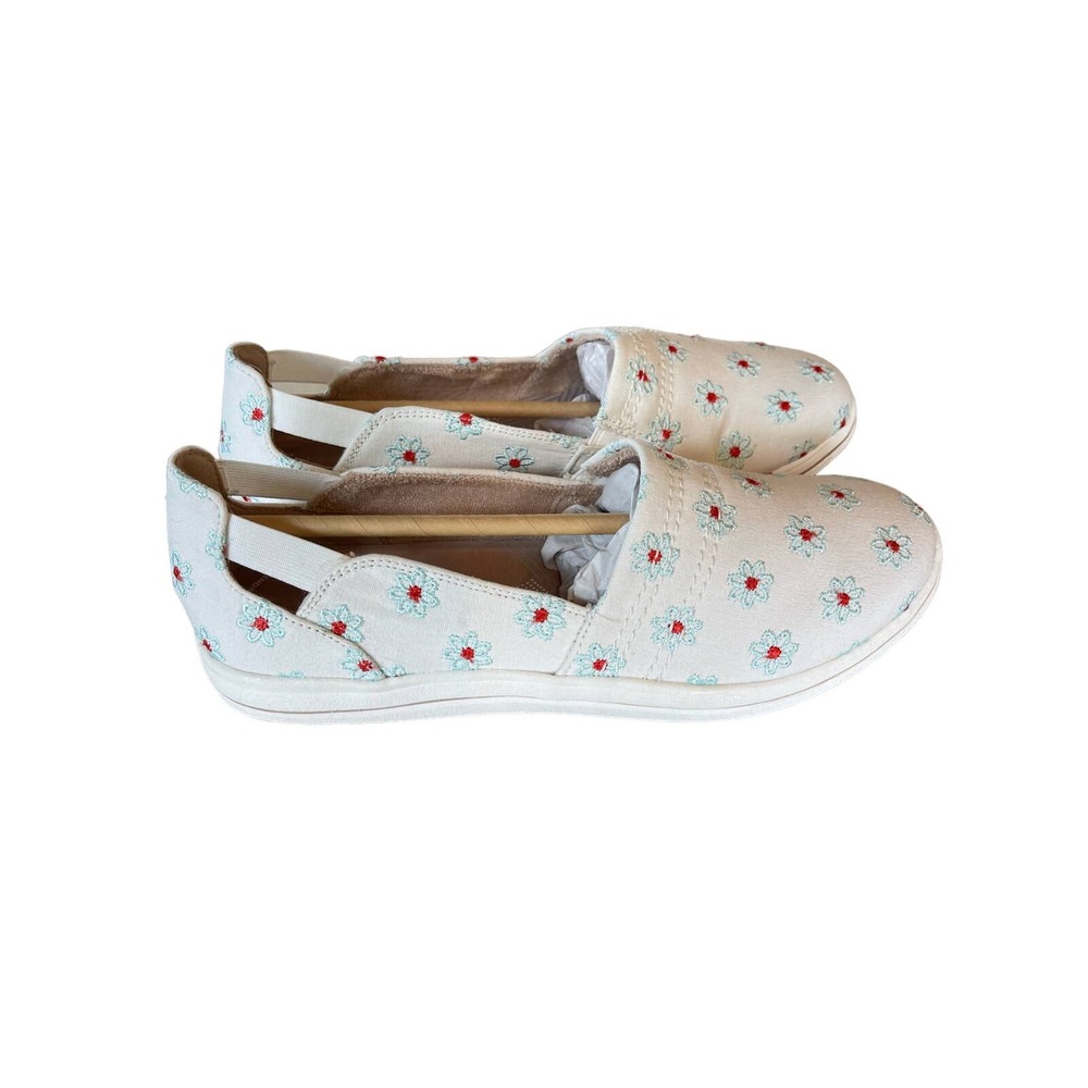 Clark’s Cloudsteppers Slip On Breeze Step White Floral Women’s Shoes Size 8.5 - Picture 2 of 6